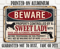 Beware Sweet Lady - Metal Sign