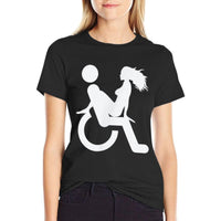 Funny Wheelchair Tshirt Gift Handicap People With Humor  Vintage-inspired T-Shirt