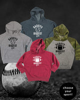 Daddy's Biggest Fan - (Choose your Sport) - Child Hoodie
