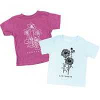 Birth Flowers (Choose Your Month/Flower) - Child Tee