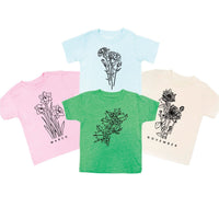 Birth Flowers (Choose Your Month/Flower) - Child Tee
