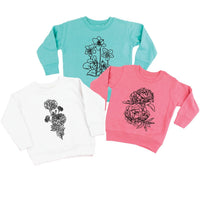 Birth Flowers (Choose Your Month/Flower) - Child Sweater