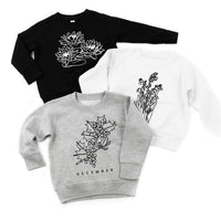 Birth Flowers (Choose Your Month/Flower) - Child Sweater