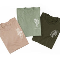 Birth Flowers (Choose Your Month/Flower) - Unisex Tee