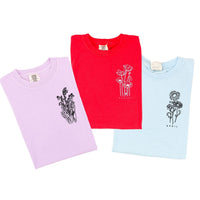 Birth Flowers (Choose Your Month/Flower) - Comfort Colors Tee