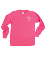 Birth Flowers (Choose Your Month/Flower) - Long Sleeve Comfort Colors Tee