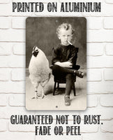 Bizarre Strange Weird Boy - Metal Sign
