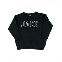 CUSTOM EMBROIDERED OUTLINE NAME - CHILD SWEATER
