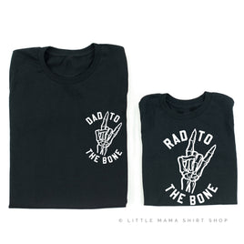 Dad To The Bone / Rad To The Bone - Set of 2 Matching Tees