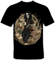Skeleton Book Girl T-Shirt