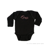 Birthday Number - Cursive Font - Child Long Sleeve Tee