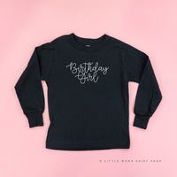 Birthday Girl - New Cursive - Child Long Sleeve Tee
