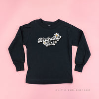Daisy - Birthday Girl - w/ Full Daisy on Back - Child Long Sleeve Tee