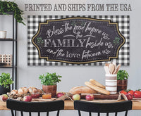 Bless The Food Before Us - Canvas