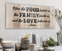 Bless The Food Before Us 2 - Canvas