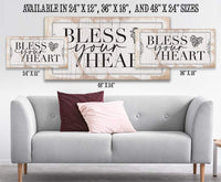 Bless Your Heart - Canvas