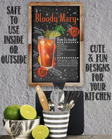Bloody Mary Bar Recipe - Metal Sign
