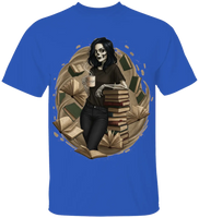 Skeleton Book Girl T-Shirt