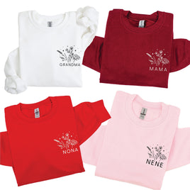 "_____" - Bouquet (pocket) - (Choose Your Name) - BASIC Fleece