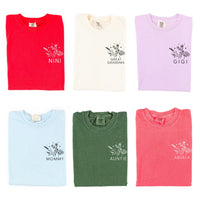 "_____" - Bouquet (pocket) - (Choose Your Name) - Comfort Colors Tee