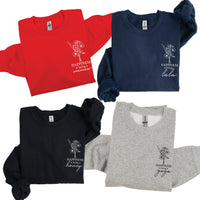Bouquet Style - "Happiness Is Being a _______" (pocket) - (Choose Your Name) - BASIC Fleece