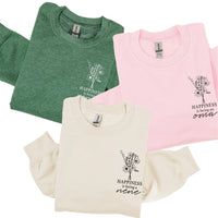 Bouquet Style - "Happiness Is Being a _______" (pocket) - (Choose Your Name) - BASIC Fleece