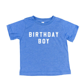 Birthday Boy - Block Font - Child Tee