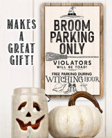 Broom Parking - Metal Sign