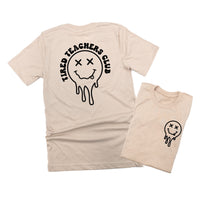 Tired Teachers Club - Melty X Squiggle Smiley (pf & b) - Unisex Tee
