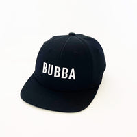 Bubba - Black w/ White - Child Flat Brim Hat