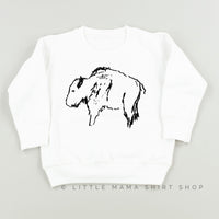 Buffalo - Hand Drawn - Child Sweater