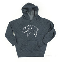 Buffalo - Hand Drawn - Child Hoodie