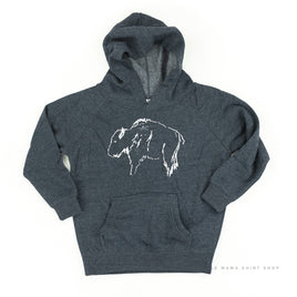 Buffalo - Hand Drawn - Child Hoodie