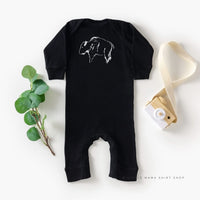 Buffalo - Hand Drawn - Baby Sleeper