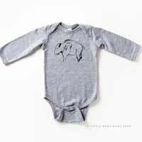 Buffalo - Hand Drawn - Child Long Sleeve Tee