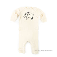 Buffalo - Hand Drawn - Baby Sleeper