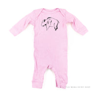 Buffalo - Hand Drawn - Baby Sleeper