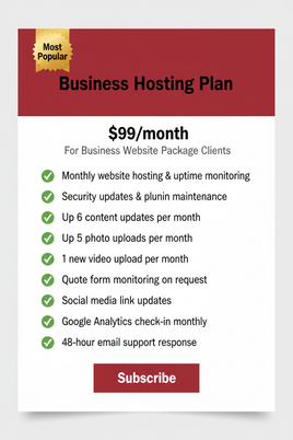 Business Website Hosting
