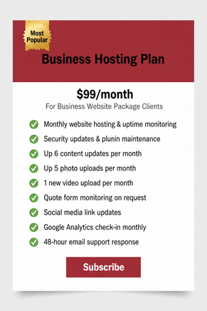 Business Website Hosting