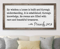 By Wisdom Proverbs 24 - Canvas