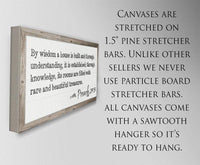 By Wisdom Proverbs 24 - Canvas