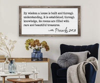 By Wisdom Proverbs 24 - Canvas