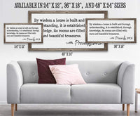 By Wisdom Proverbs 24 - Canvas