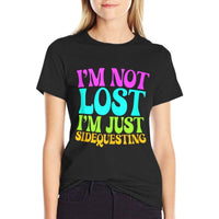 I’m Not Lost, I’m Just Sidequesting – Funny Rave EDM Groovy  Eco-friendly Material T-Shirt