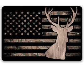 Camo Flag Hunting - Metal Sign