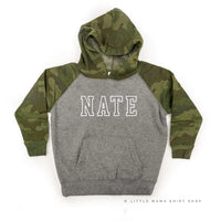CUSTOM EMBROIDERED OUTLINE NAME - CHILD HOODIE