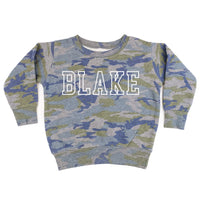 CUSTOM EMBROIDERED OUTLINE NAME - CHILD SWEATER