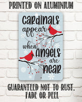 Cardinals Appear - Metal Sign
