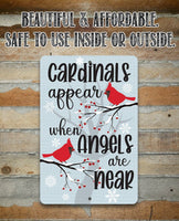 Cardinals Appear - Metal Sign