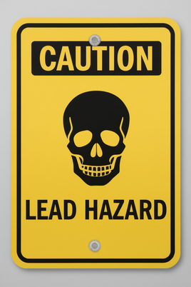 Caution Lead Hazard Sign
